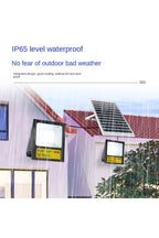 2 Adet 300 W Proje Tipi Belediye Kalitesi Güneş Enerjili Projektör| Su Geçirmez, Sensörlü, kumandalı