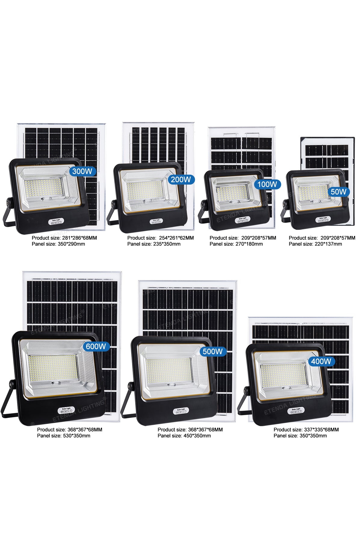 600W Led Projektör Bahçe Aydınlatması| Su Geçirmez, Sensörlü, kumandalı