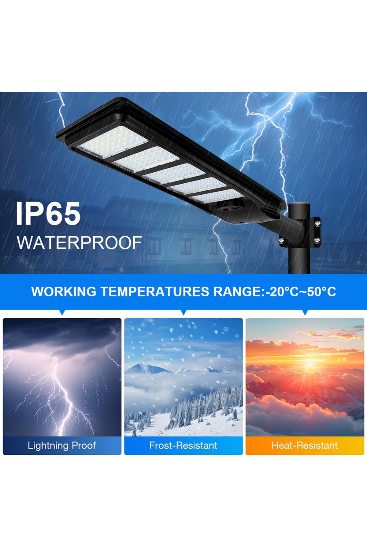 Yüksek lümen 200W LED sokak Armatürü| Su Geçirmez, Sensörlü, Kumandalı