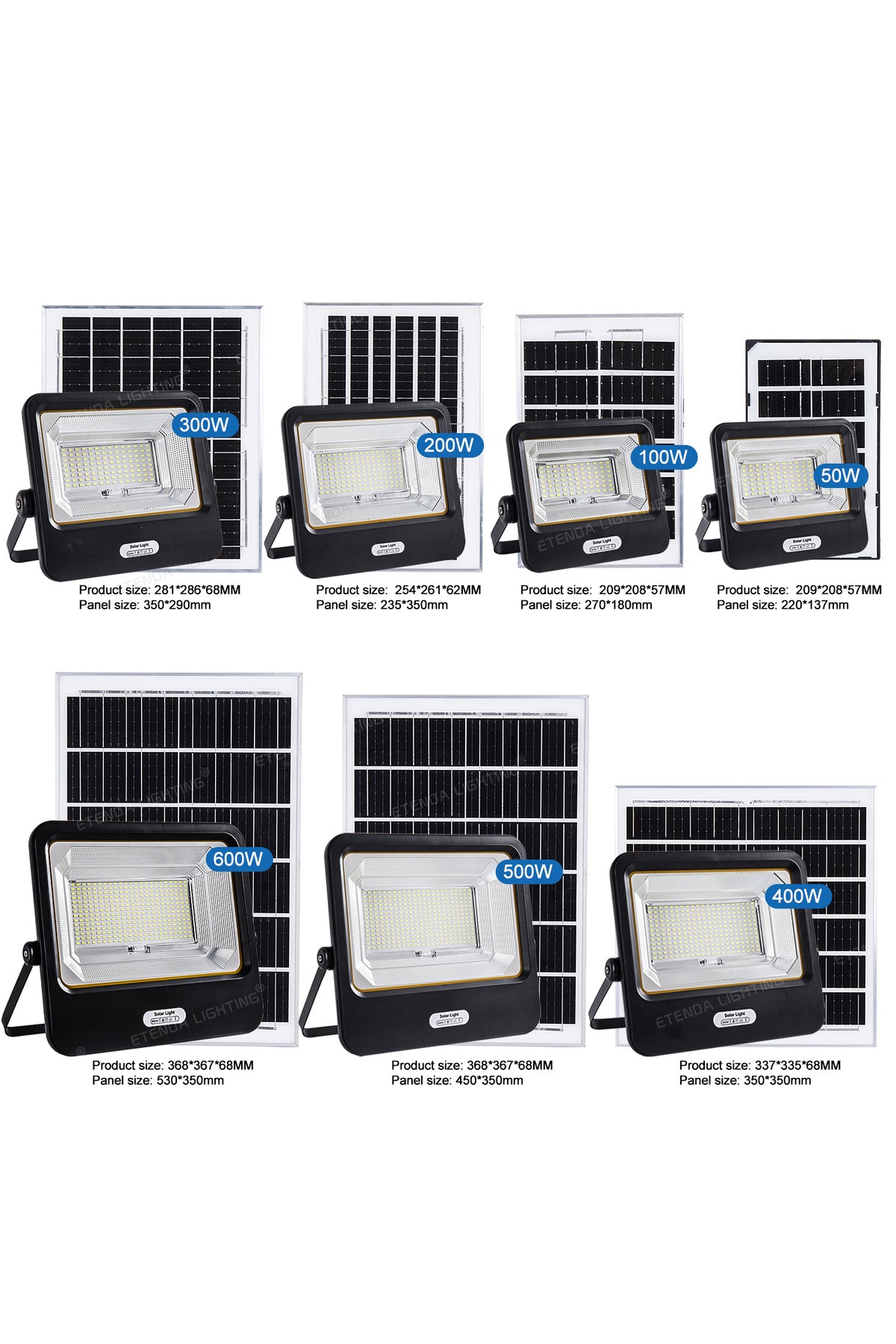 100W Led Projektör Bahçe Aydınlatması| Su Geçirmez, Sensörlü, kumandalı