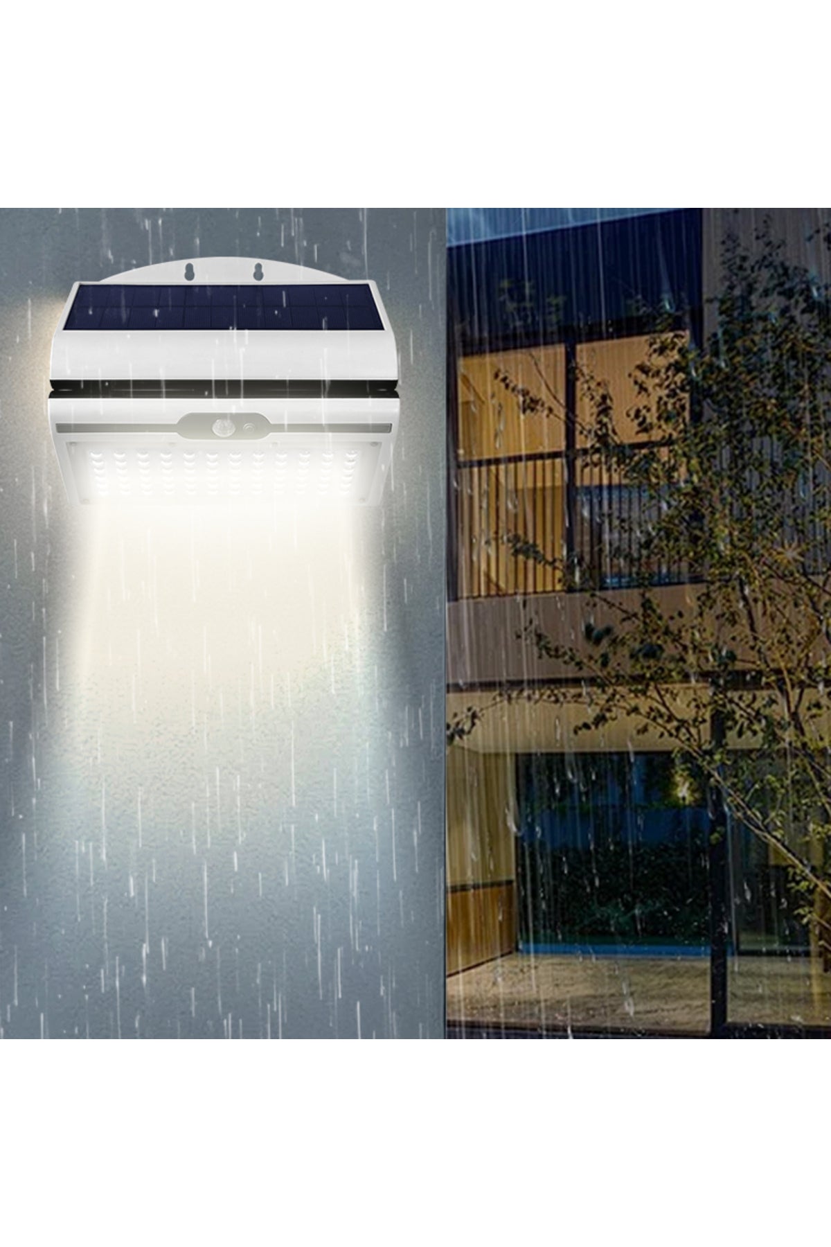 20W Güneş Enerjili Duvar Aplik Lamba Bahçe Balkon Dekorasyon Aydınlatması| Su Geçirmez, Sensörlü