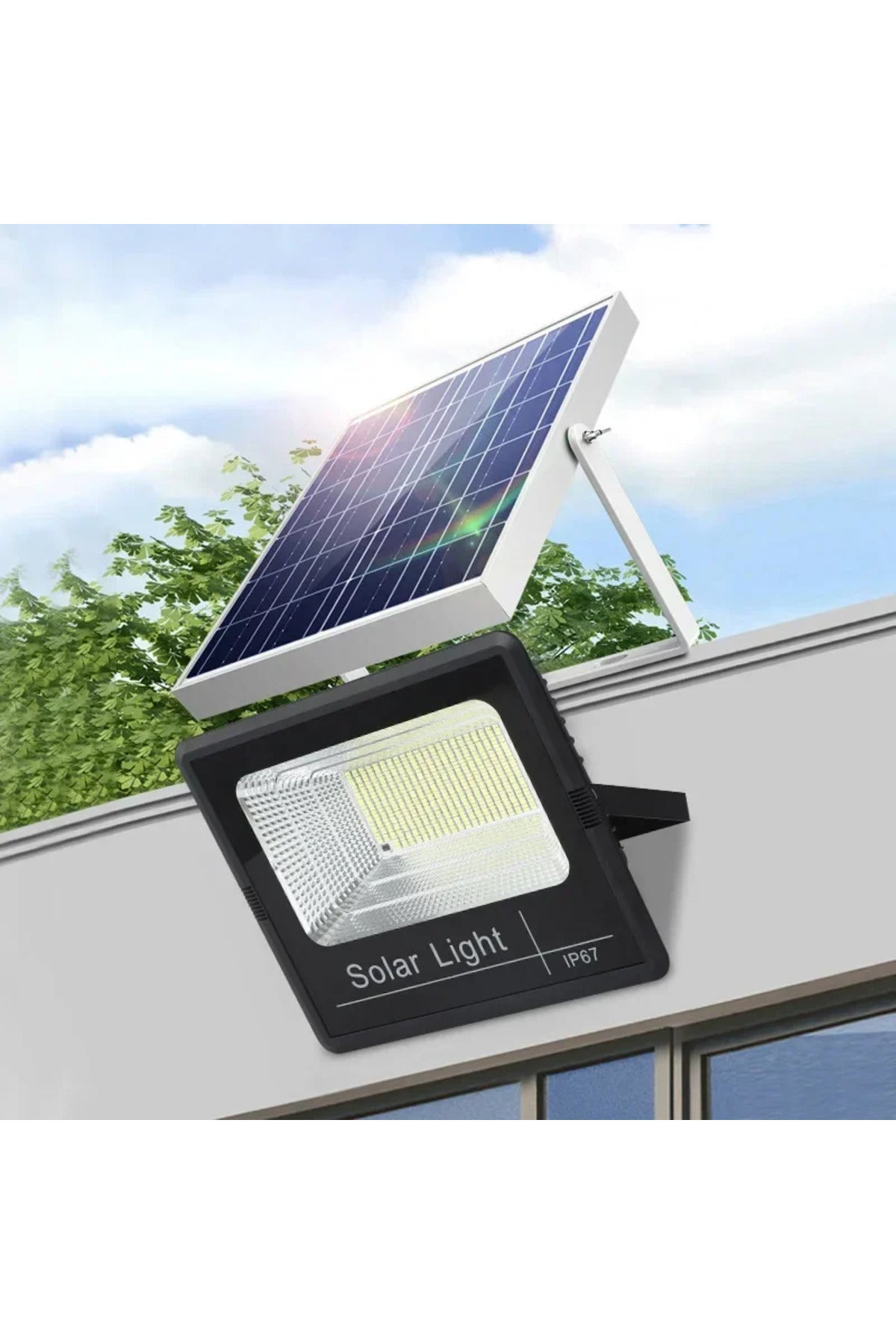 600W Led Projektör Bahçe Aydınlatması| Su Geçirmez, Sensörlü, kumandalı