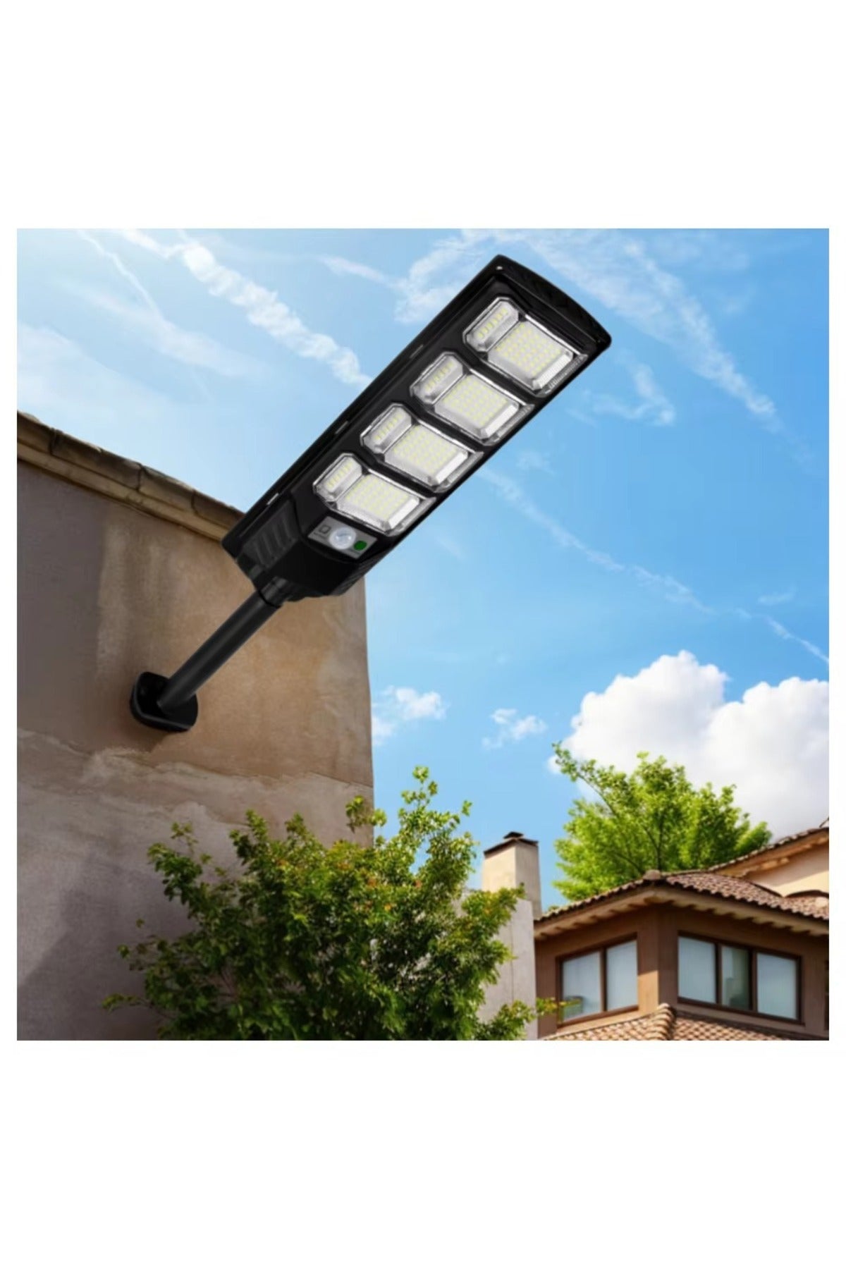 80 watt Güneş Enerjili Bahçe Aydınlatması| Su Geçirmez, Sensörlü, Kumandalı