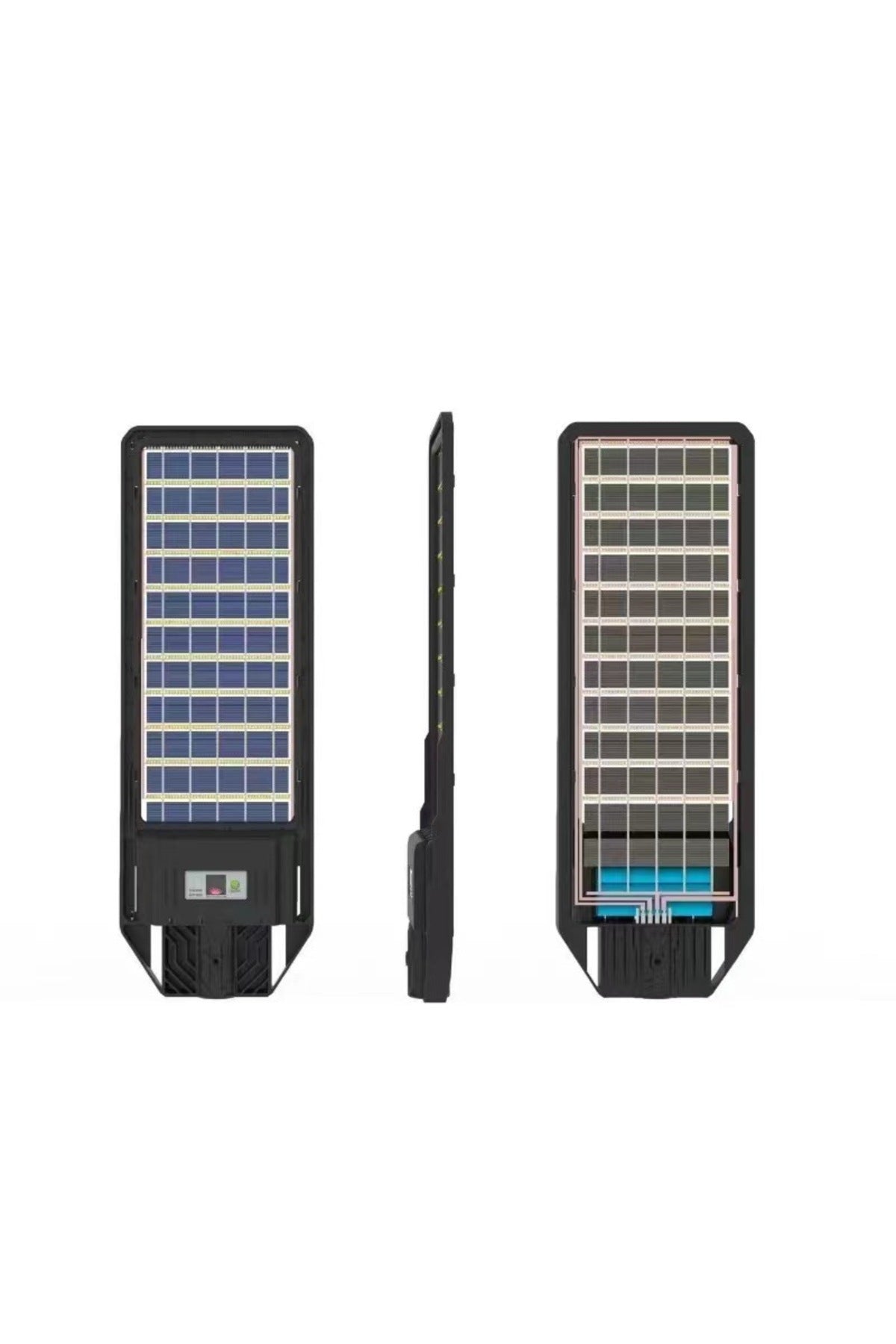 400W Çift Yüzey Şarjlı Güneş Enerjili Ultra İnce LED Sokak Lambası| Su Geçirmez, Sensörlü, kumandalı