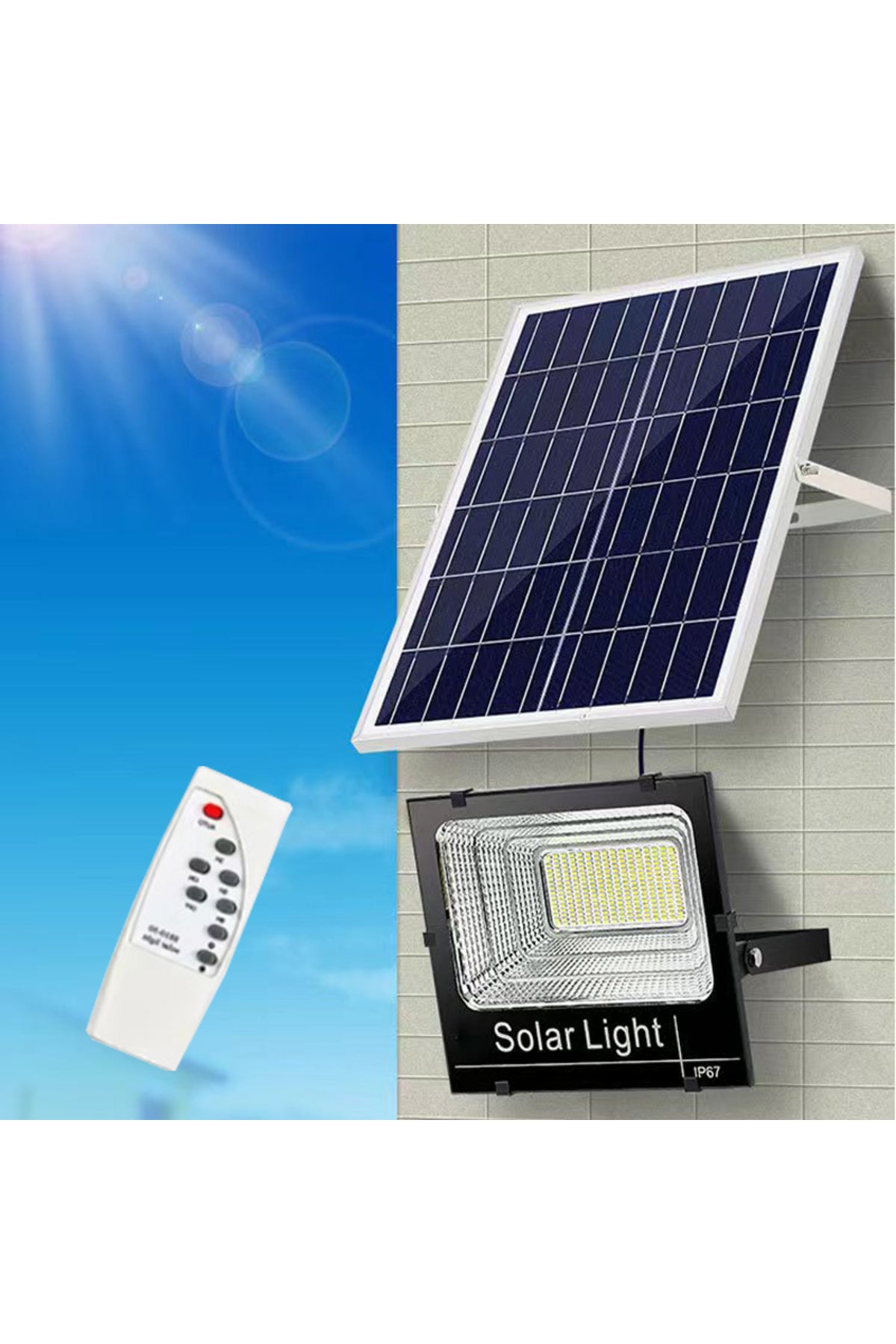 500W Led Projektör Bahçe Aydınlatması| Su Geçirmez, Sensörlü, kumandalı