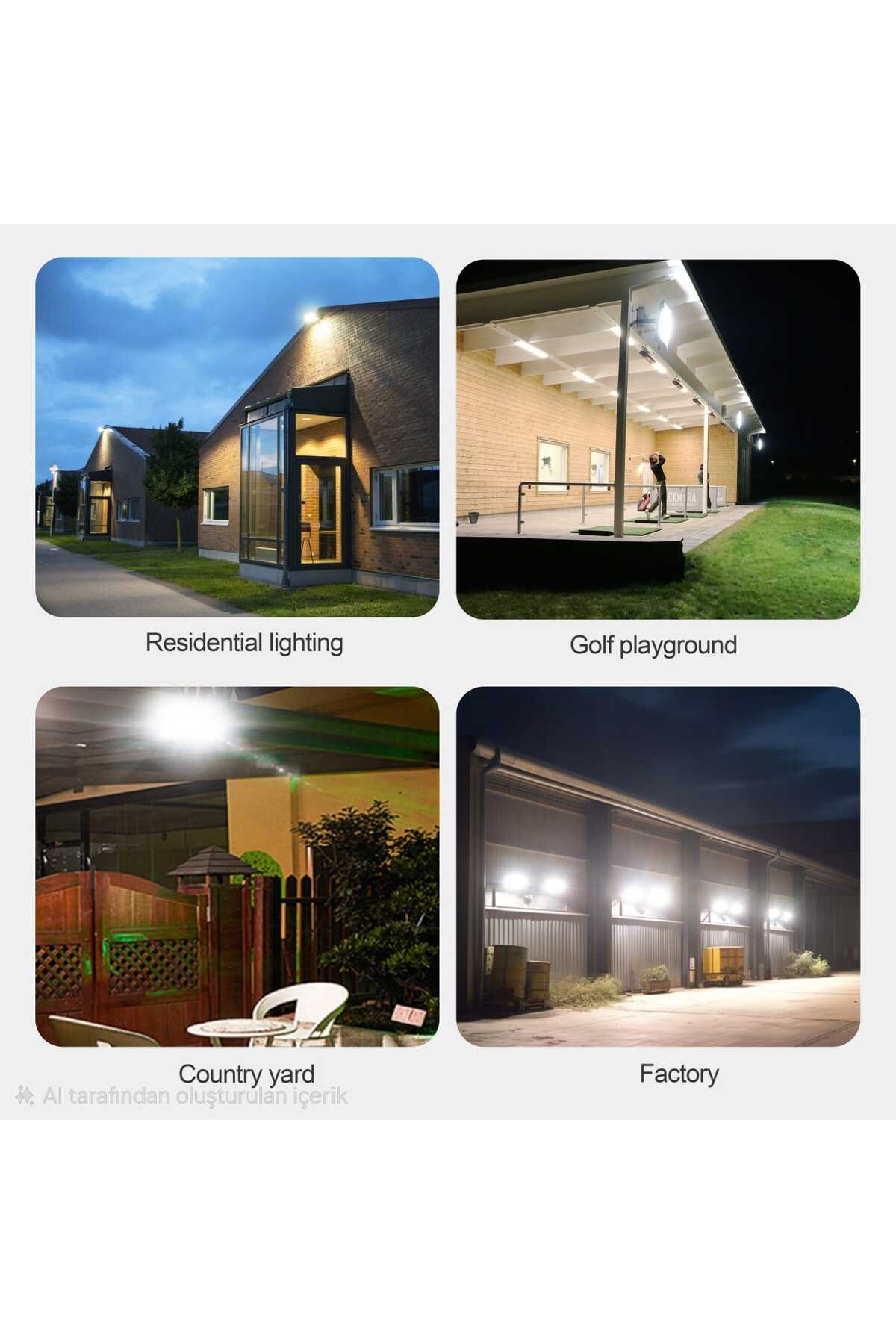 2 Adet 300 W Proje Tipi Belediye Kalitesi Güneş Enerjili Projektör| Su Geçirmez, Sensörlü, kumandalı