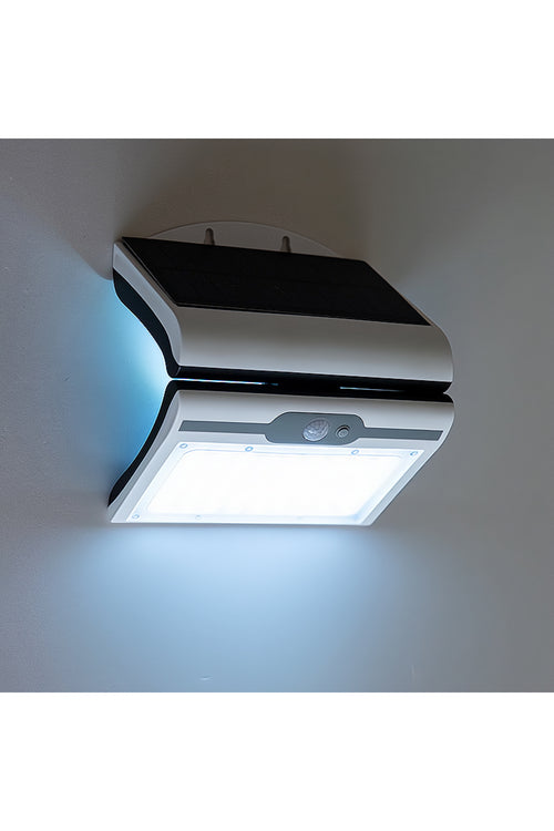 10'lu 20W Güneş Enerjili Duvar Aplik Lamba Balkon Dekorasyon Aydınlatması| Su Geçirmez, Sensörlü