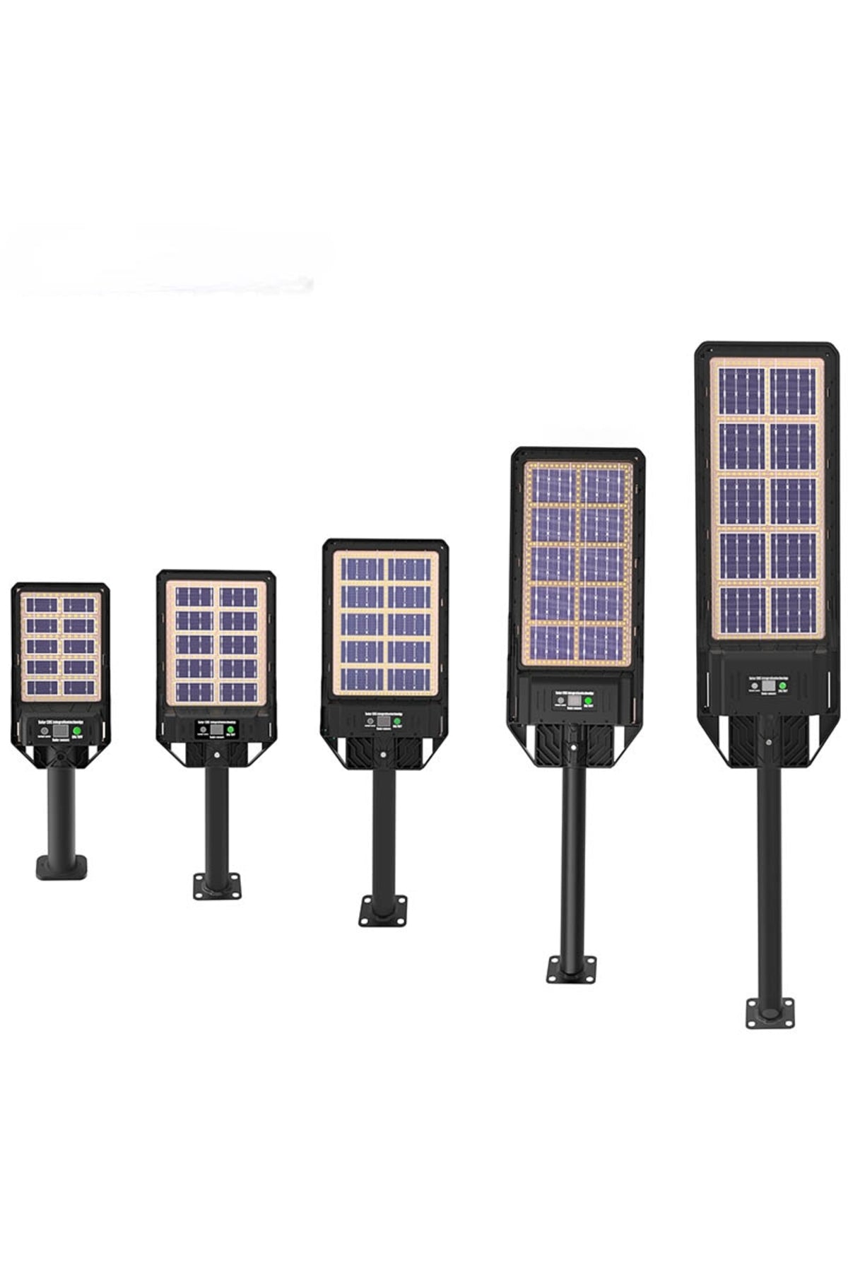 400W Çift Yüzey Şarjlı Güneş Enerjili Ultra İnce LED Sokak Lambası| Su Geçirmez, Sensörlü, kumandalı