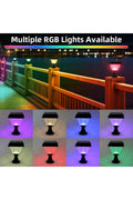 RGB'li 10’lu Set Güneş Enerjili Dekoratif LED Bahçe Lambası, Kumandalı, Su Geçirmez