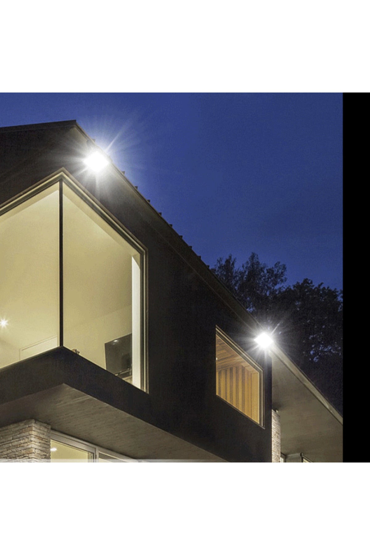 300W Çift Taraflı Güneş Enerjili Paneli Ultra İnce LED Projektör| Su Geçirmez, Sensörlü, kumandalı