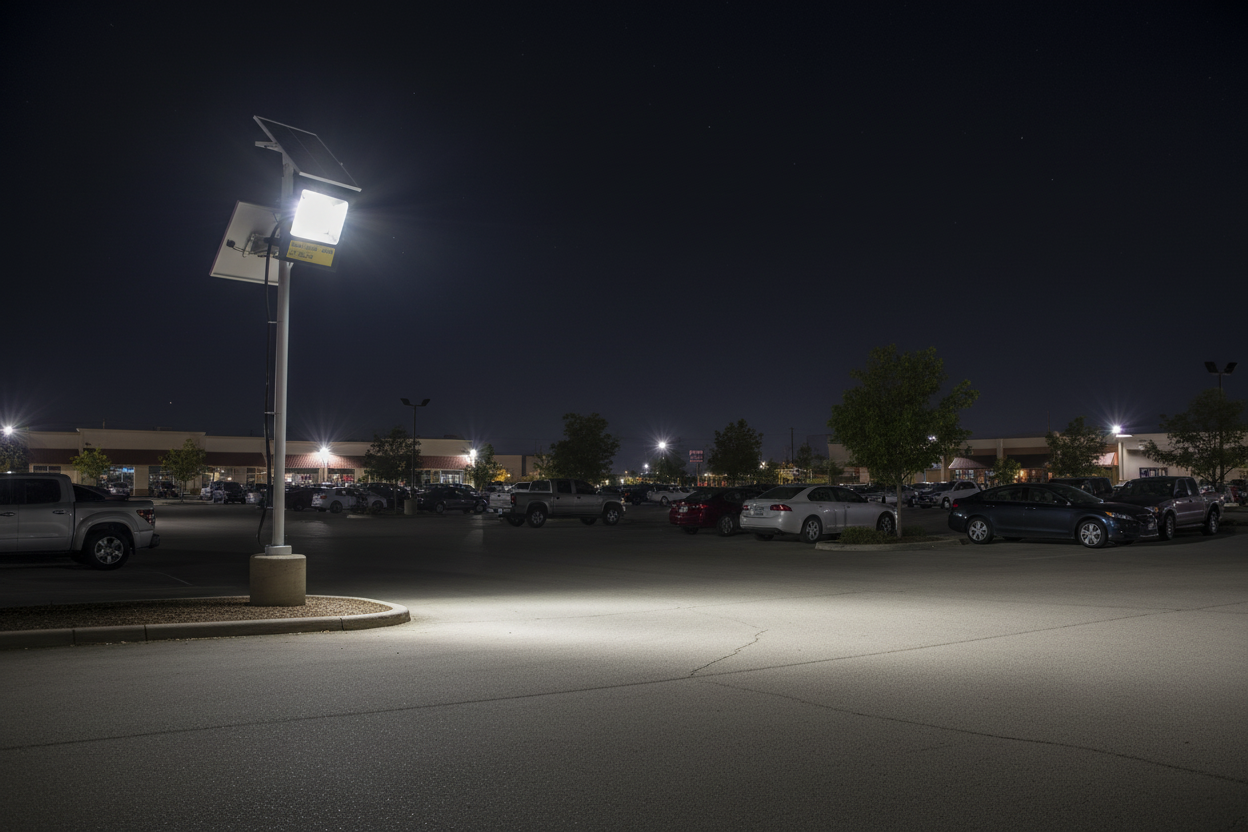 Solar Light - Parking Lot Lifestyle